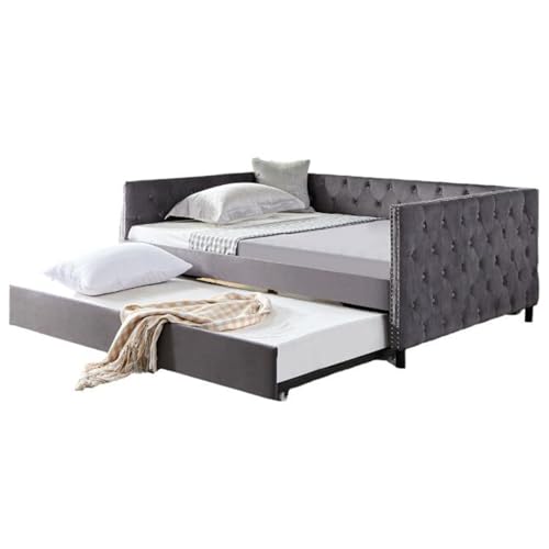 Convertible Sofa Bed 2-in-1 Pull Out Sofa Bed Velvet Sleeper Sofa Bed 1-Seater Comfy Convertible Sofa Sleeper for Living Room and Small Spaces,Beige,One Size