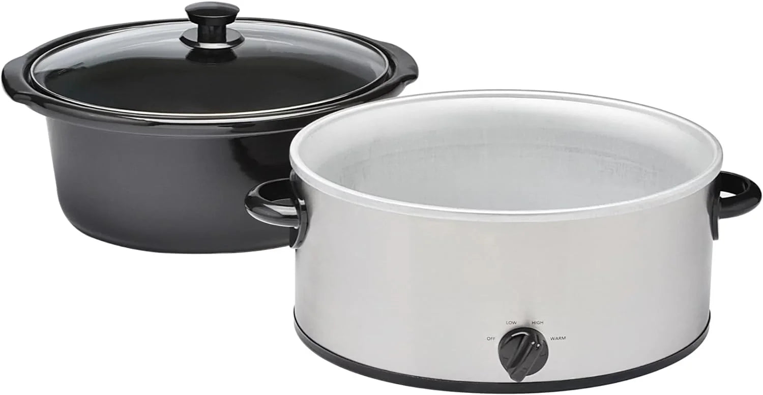 6 Quart Oval Slow Cooker with Glass Lid G54484