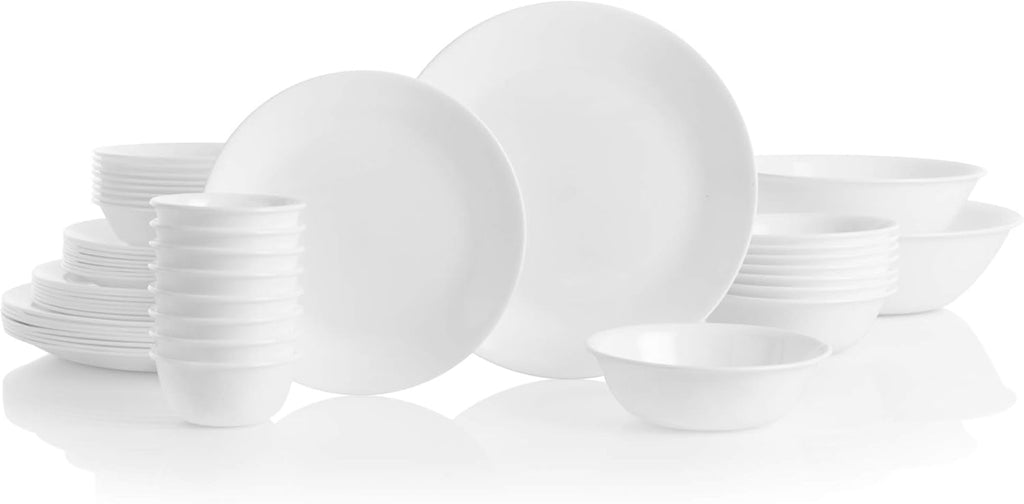 Winter Frost White 50-Piece Dinnerware Set P58887