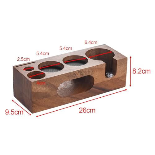 Non Slip Espresso Tamper Mat with Wooden Holder for Counter C17146