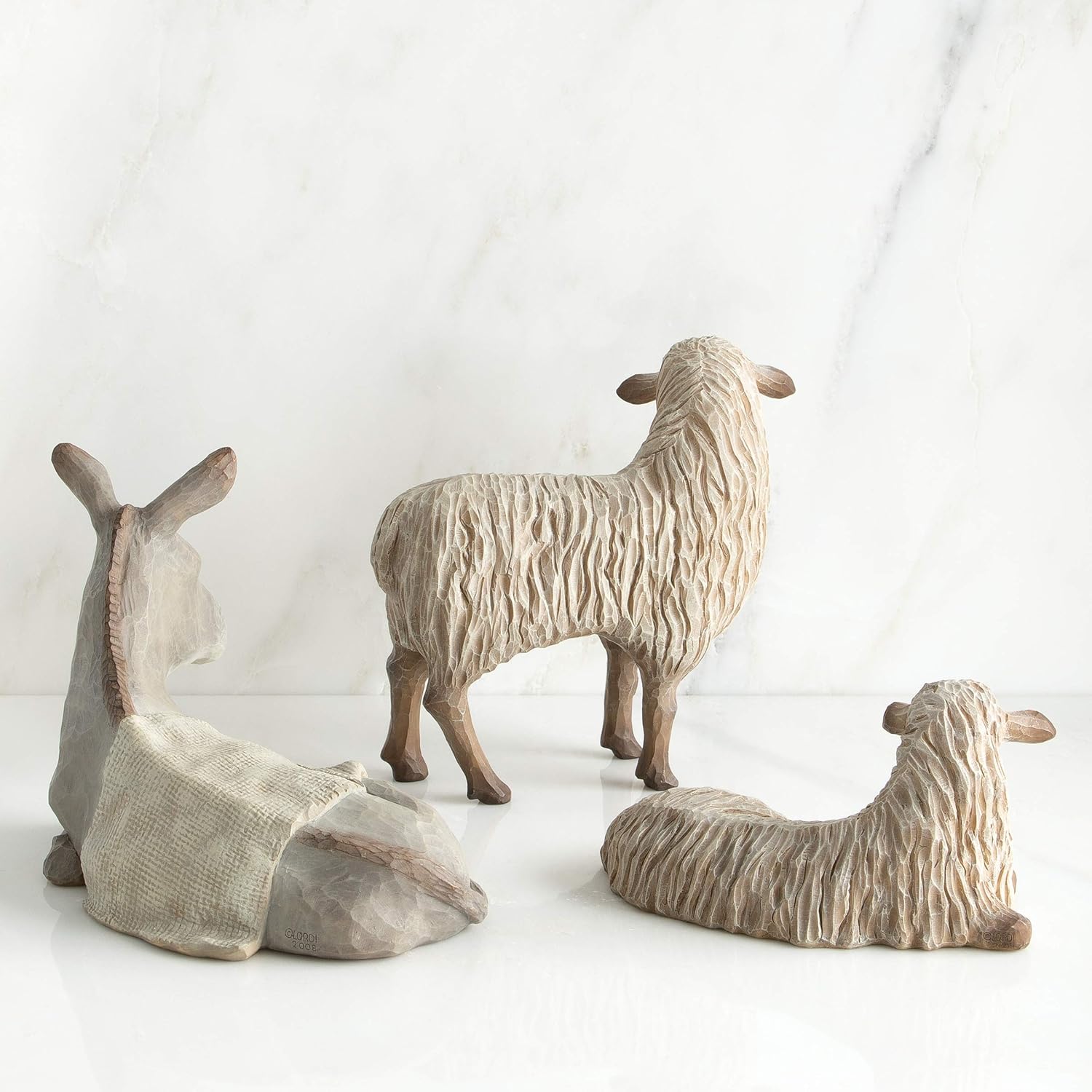 Gentle Animals of The Stable Nativity Figures, 3-Piece Set U761