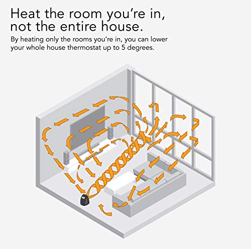 Whole Room Space Heater with 3 Heat Settings and Adjustable Thermostat B918