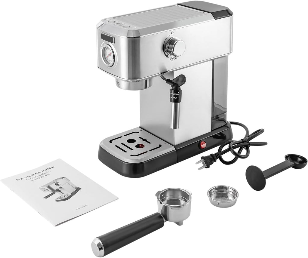 Espresso Machine 15 Bar with Milk Frother Steamer V968