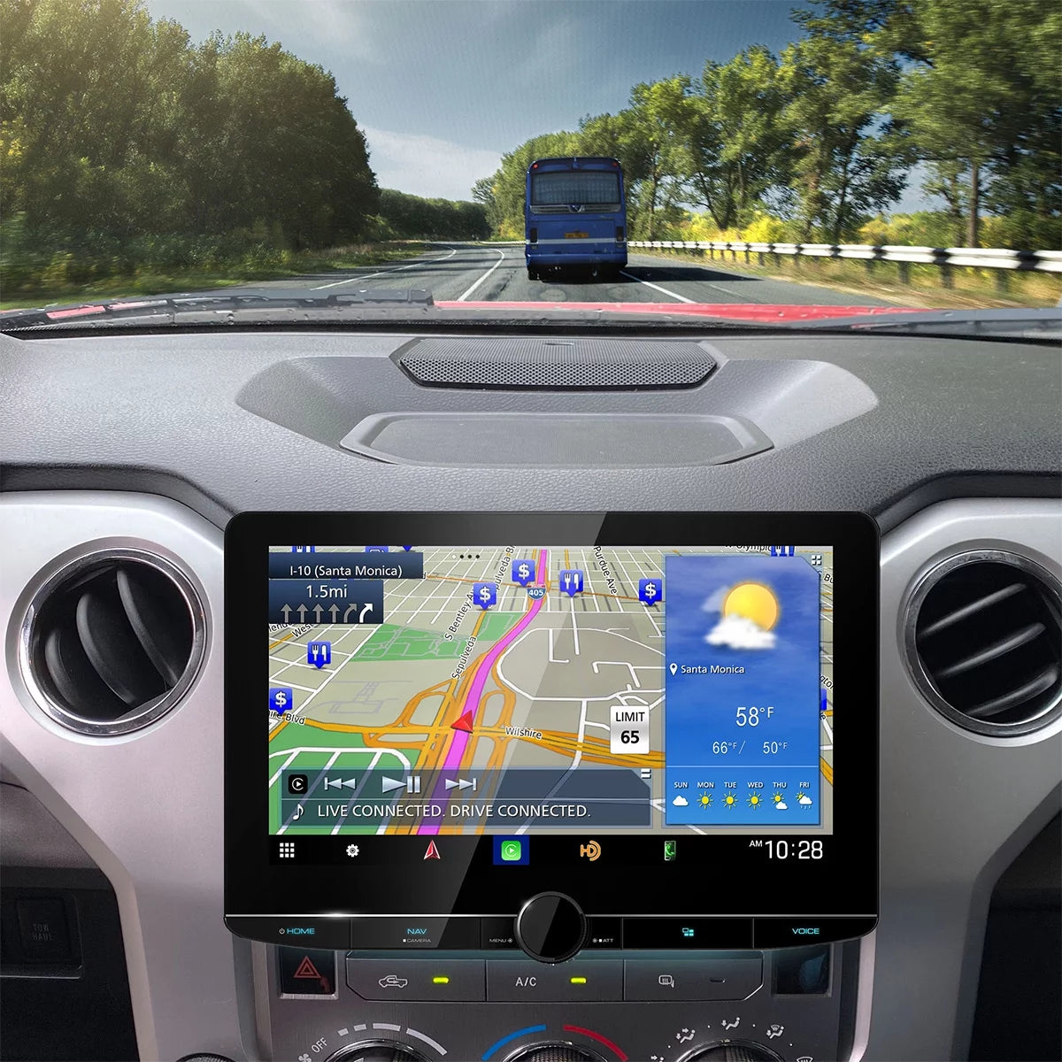 10.1" High Definition Navigation Car Stereo Receiver with Capacitive Touch Panel P2715