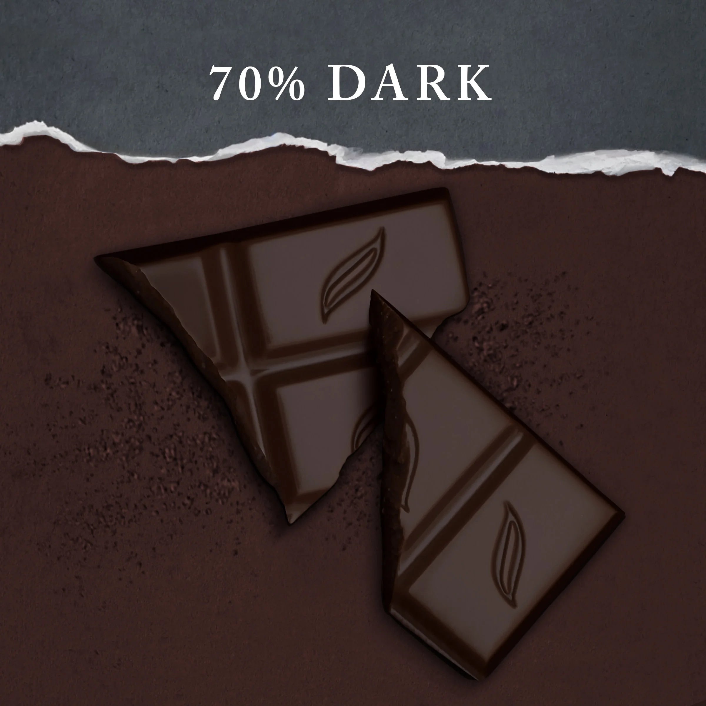 Organic Dark Chocolate Bar, 70% Cacao, 10-Pack Y31421