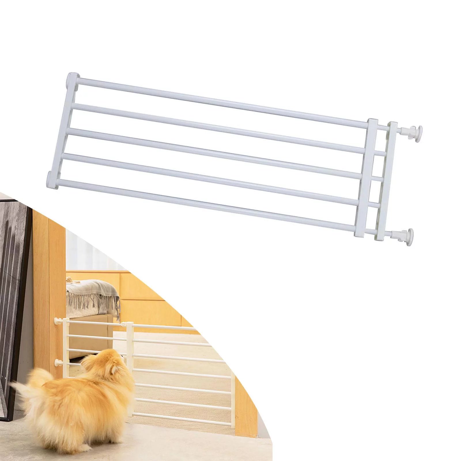 Expandable Dog Gate Stair Barrier Adjustable 24cm X3820