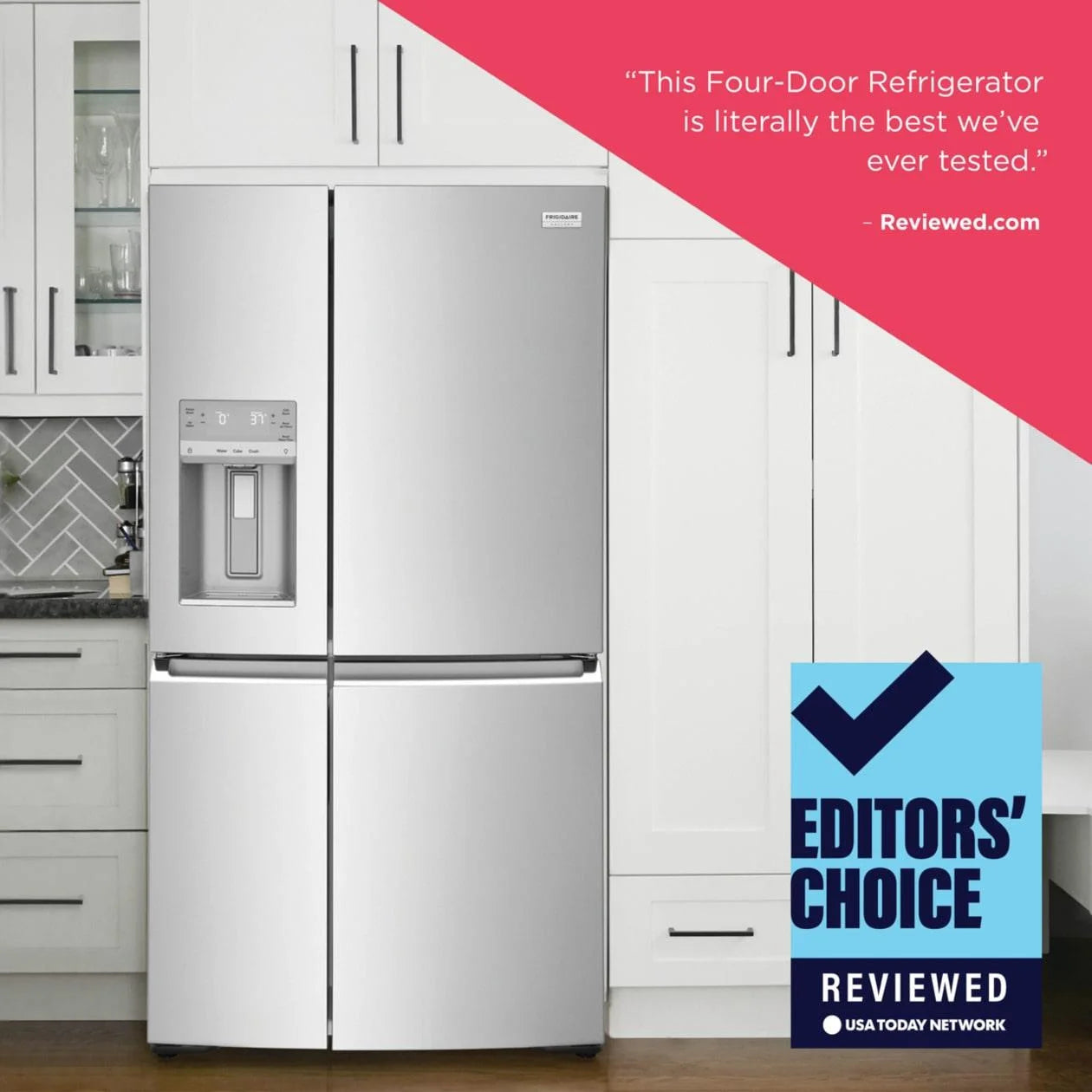 Counter-Depth 4-Door Refrigerator, 21.5 Cu. Ft. Q36365