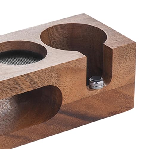 Non Slip Espresso Tamper Mat with Wooden Holder for Counter C17146