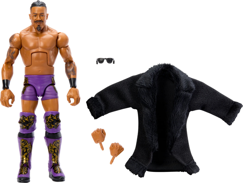 WWE Elite Carmelo Hayes Action Figure, 6-inch Collectible Superstar with Articulation & Accessories