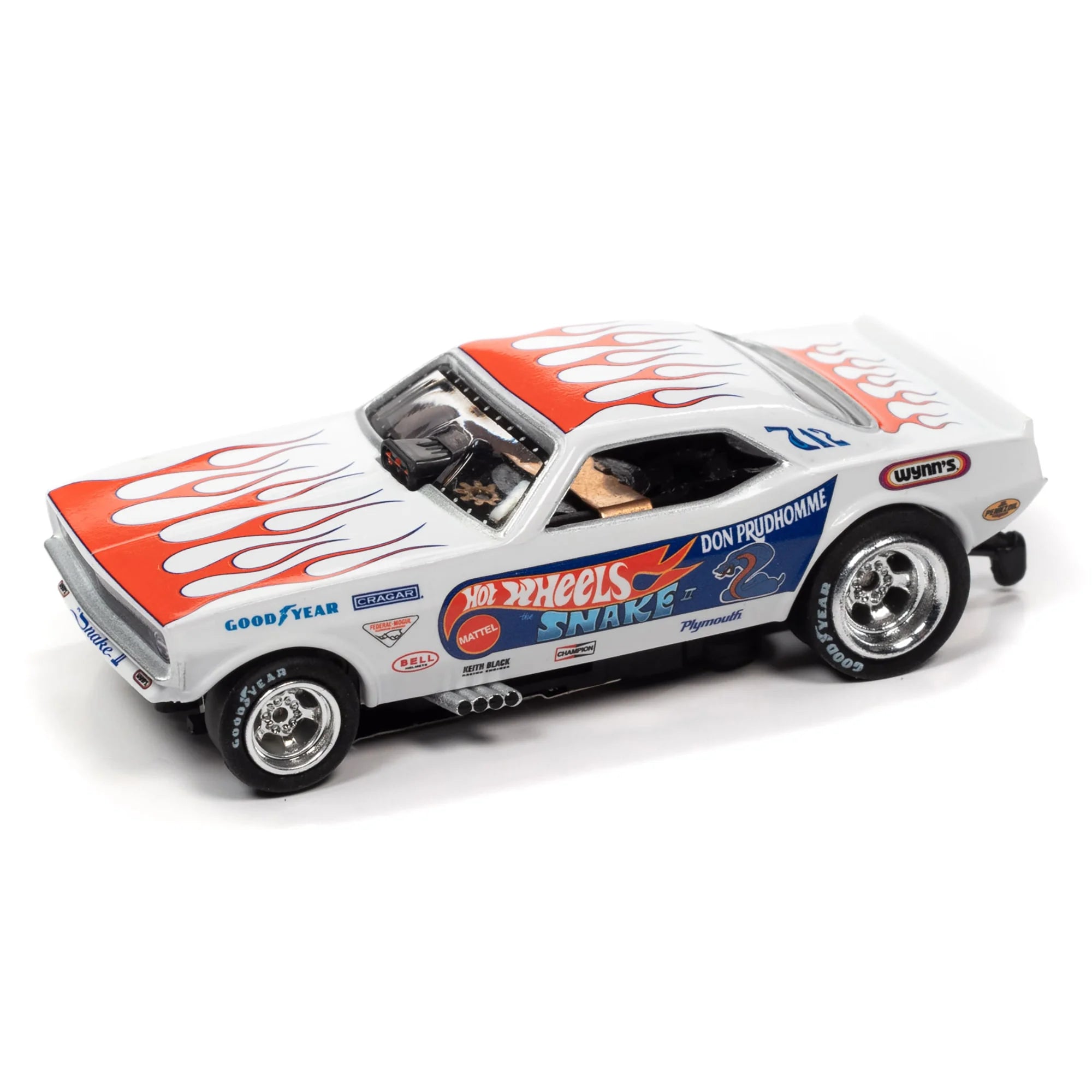 Hot Wheels Slot Car Drag Racing Set - 13' Dragstrip with 2 Variable Speed Cars U246388