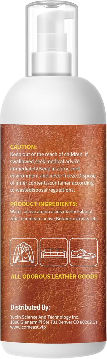 Leather Cleaner and Conditioner, Unscented, 6.76 Fl Oz Q465728