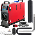 VEVOR Diesel Air Heater 5KW All in One 1 Air Outlet Diesel Heater 12V Wireless Control Parking Heater Silencer with Blue LCD Switch for RV Trucks Bus and Trailer