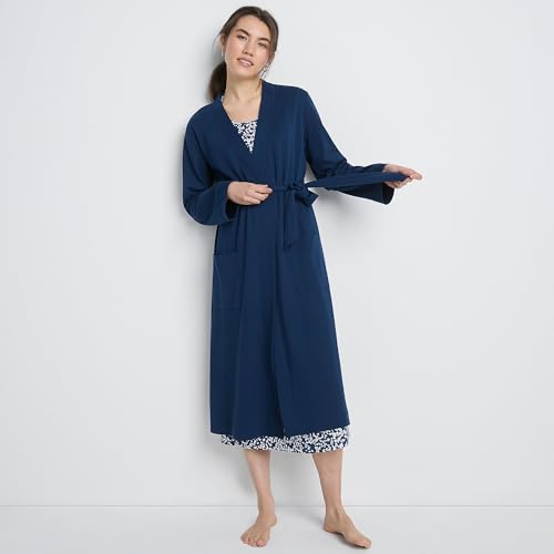 Women's Cotton Long Sleeve Midcalf Robe N621010