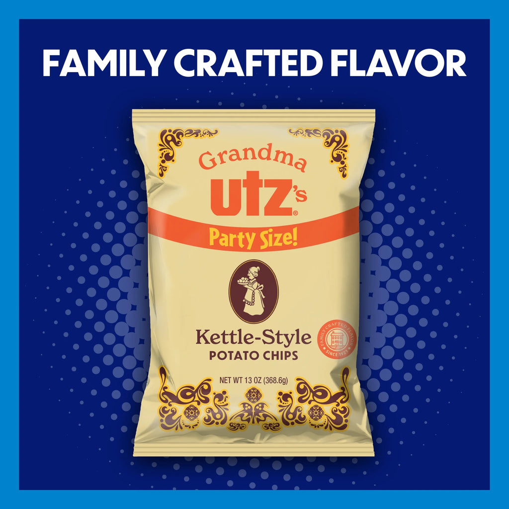 Kettle-Style Potato Chips, Gluten-Free, Party Size, 13 oz R37087