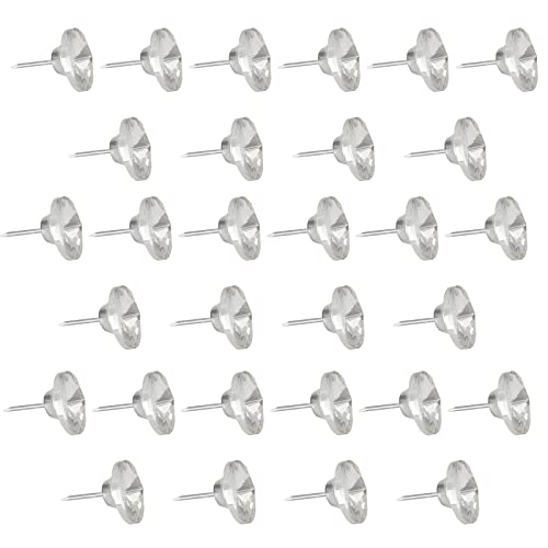 Crystal Upholstery Nails Tacks 1 Inch for Furniture Decoration L114415