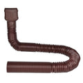 8.5ft Long Gutter Downspout Extensions Pipe, 2" ID Small Size Downspout Extender Drainage Pipe ONLY for 2"×3" Downspout, ID 2 Inches, Flexible Pipe Stretched Length 8.5ft,Brown,2-Pack