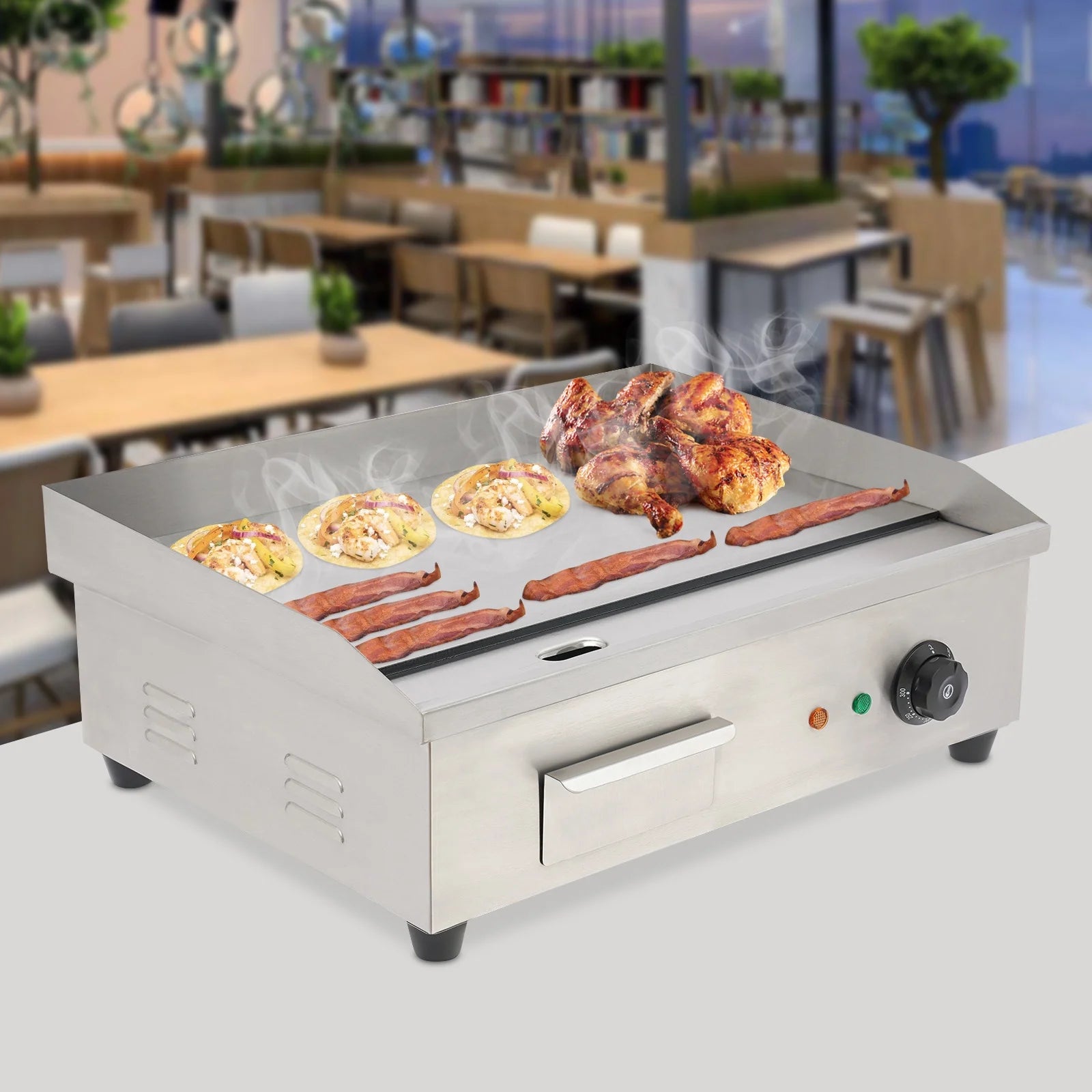 Electric Countertop Griddle Flat Top Grill 22 Inch F682