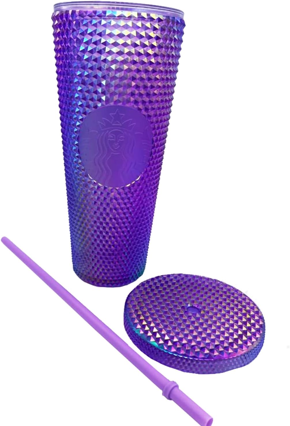 Purple Oil Slick 24oz Tumbler with Straw X434