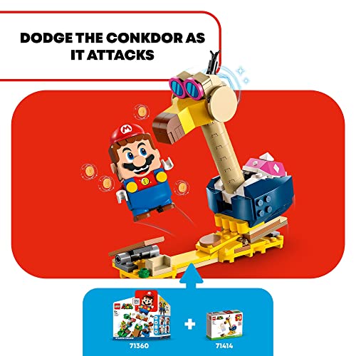 Super Mario Conkdor's Noggin Bopper Expansion Set, Buildable Toy for Kids 6 Plus P88324