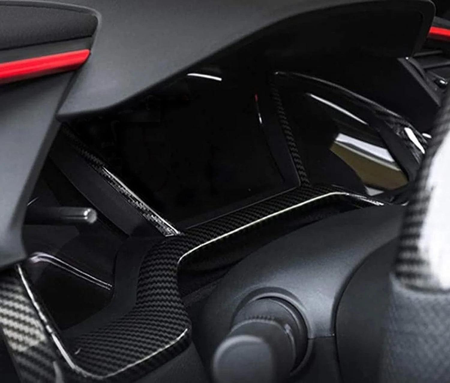 Interior Dashboard Trim Kit Carbon Fiber Pattern for Honda Civic 2016-2021 P199462