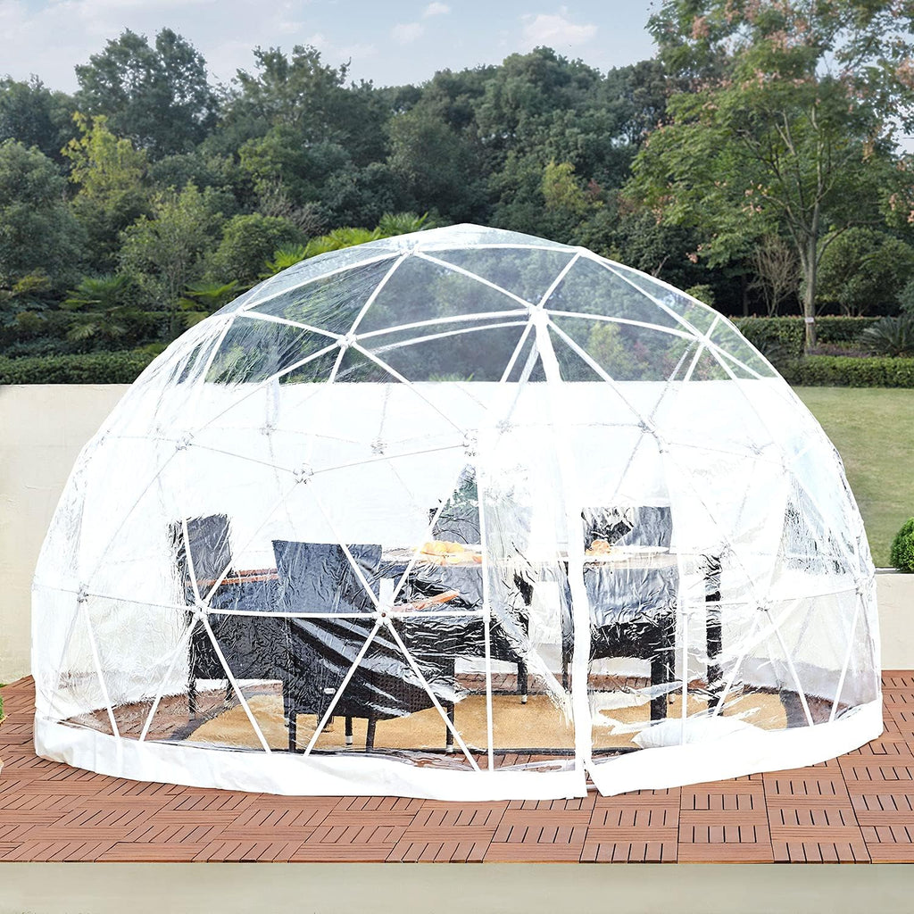 Dome Tent Camping 12ft, Outdoor Clear Shelter for 5-7 Person T102