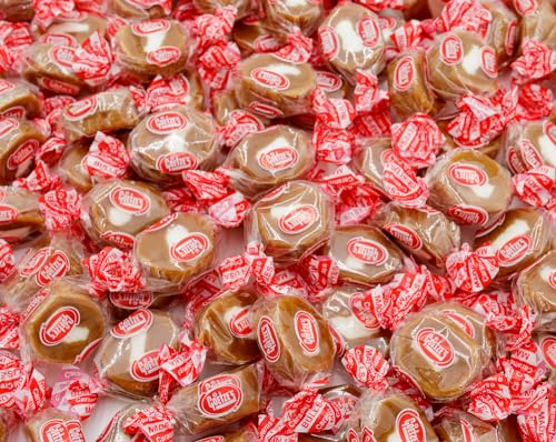 CARAMEL CREAMS Candy 1 lb – Bulk Bag, Vanilla Flavor, Decadent Cream Center, Individually Wrapped (40 Pieces)