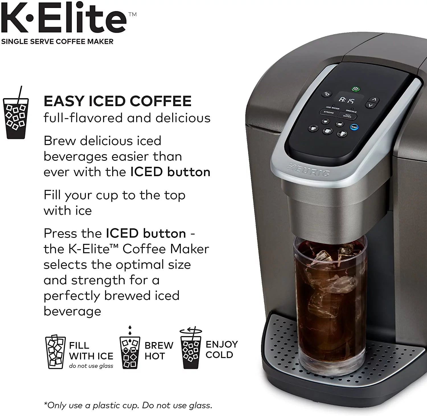 Single Serve K-Cup Pod Coffee Maker with Iced Coffee Capability R4510