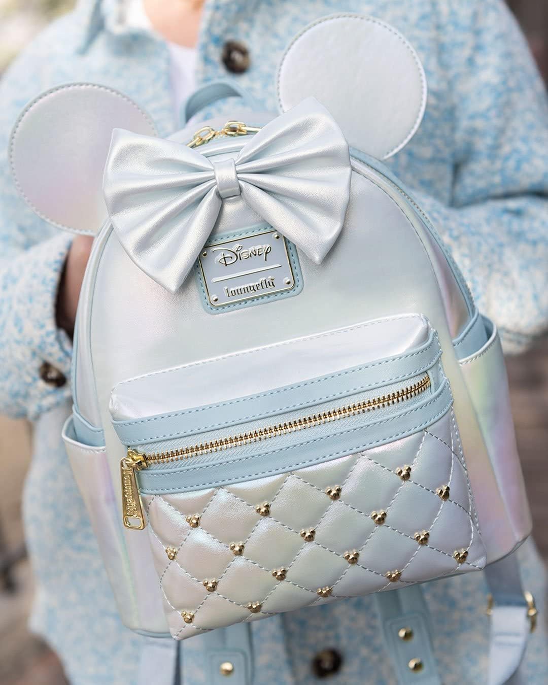 Disney Minnie Mouse Classic Mini Backpack - Iridescent Sky C97107