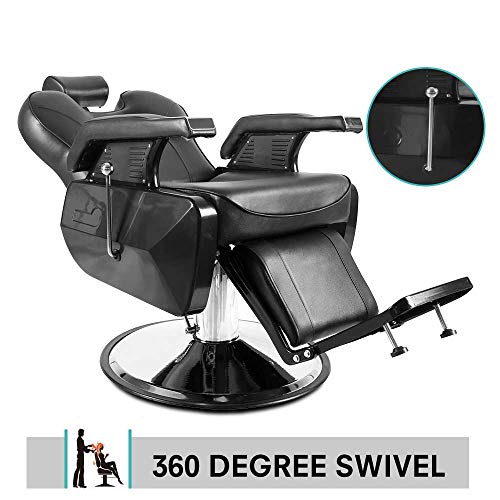 Heavy Duty Reclining Hydraulic Barber Chair for Salon M354
