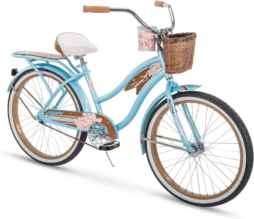 Open Box Huffy 24" Panama Jack Women's Beach Cruiser Bike - Sky Blue