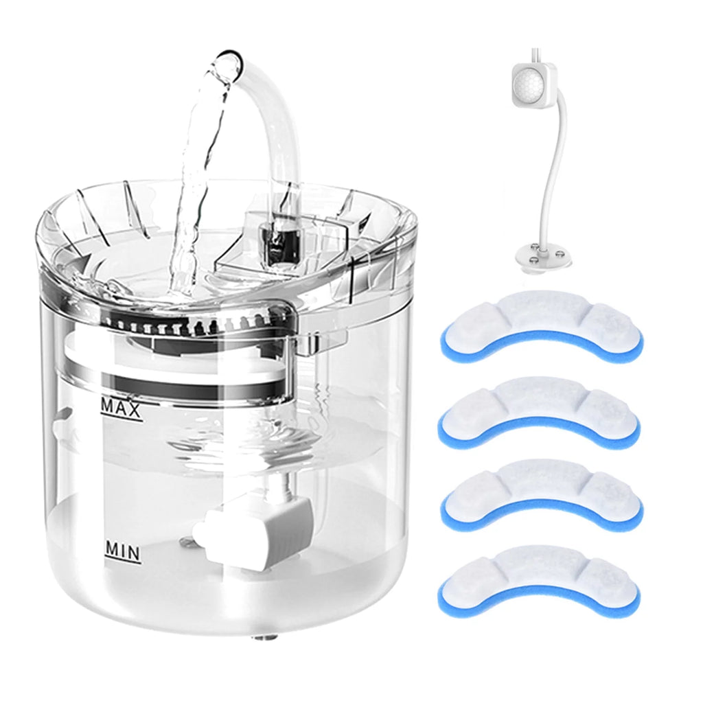 Dazzduo Drinking Fountain,2L Super Quiet Cat Water Water Pet 2 Water Water Flow Modes Super Quiet Pet Water Dispenser 2L Water Dispenser Quiet Pet 2 Water Water Dispenser Dispenser 2L Super Modes