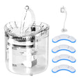 Dazzduo Drinking Fountain,2L Super Quiet Cat Water Water Pet 2 Water Water Flow Modes Super Quiet Pet Water Dispenser 2L Water Dispenser Quiet Pet 2 Water Water Dispenser Dispenser 2L Super Modes