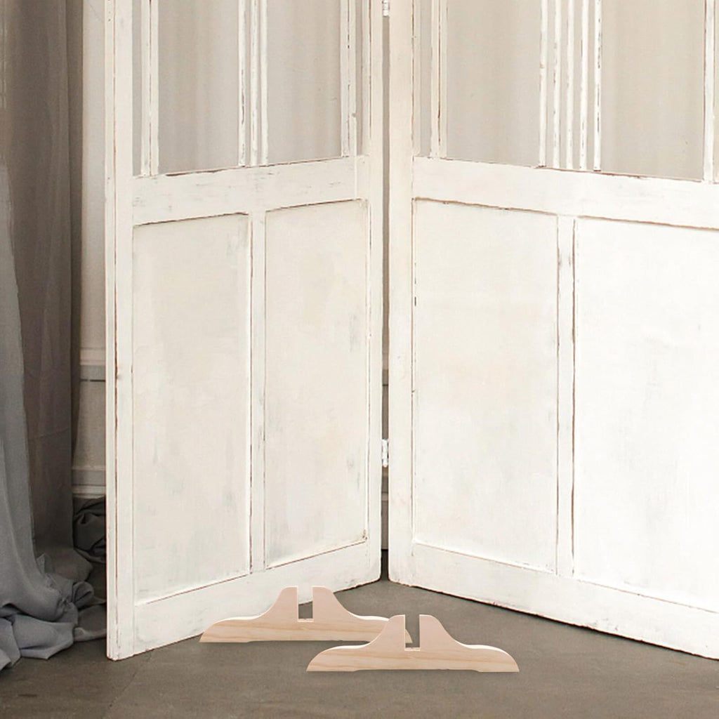 Folding Room Divider Stand Wooden Privacy Screen Panel Feet F69777