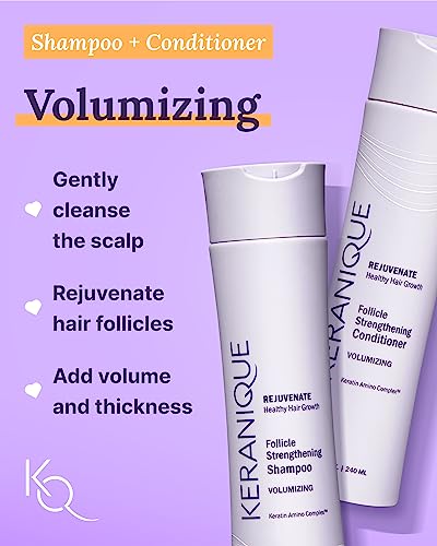 Volumizing Hair Care Set for Thinning Hair with Shampoo, Conditioner, Serum and Spray A183