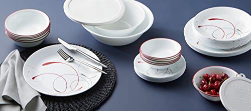 78-Piece Dinnerware Set for 12, Triple Layer Glass, Chip Resistant, Lightweight Round Plates and Bowls V476
