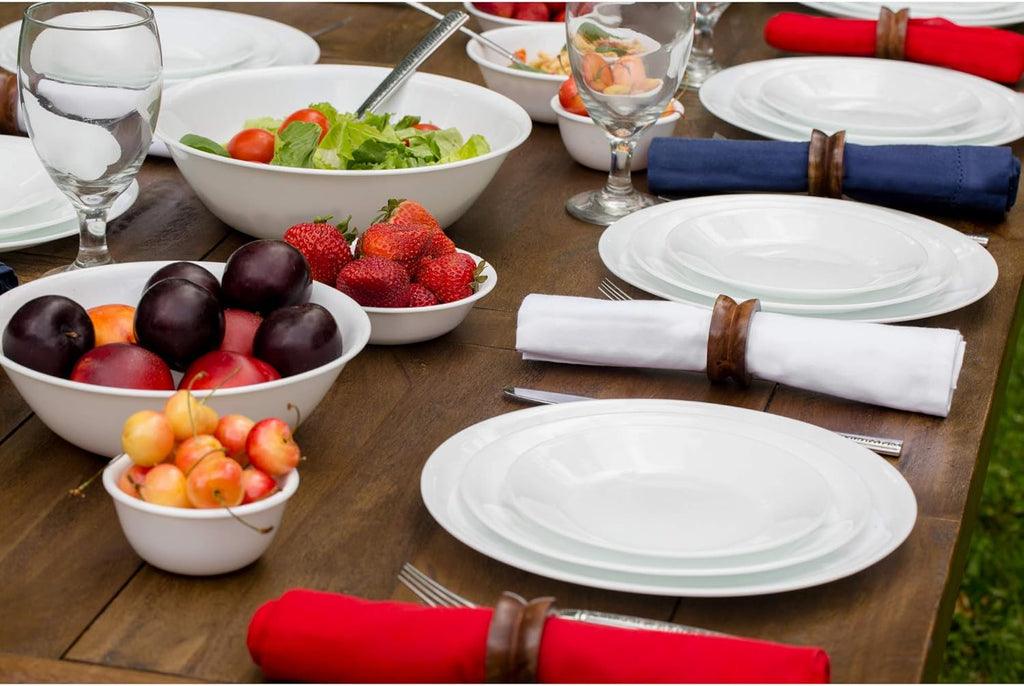 Winter Frost White 50-Piece Dinnerware Set P58887