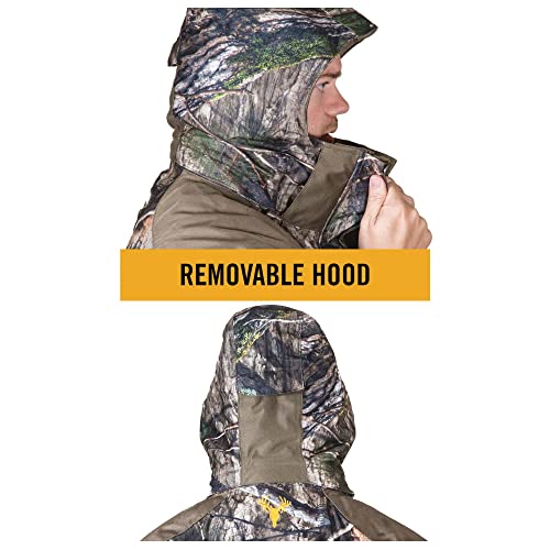 Men's 3-in-1 Insulated Camo Hunting Parka, Waterproof, Removable Hood P108