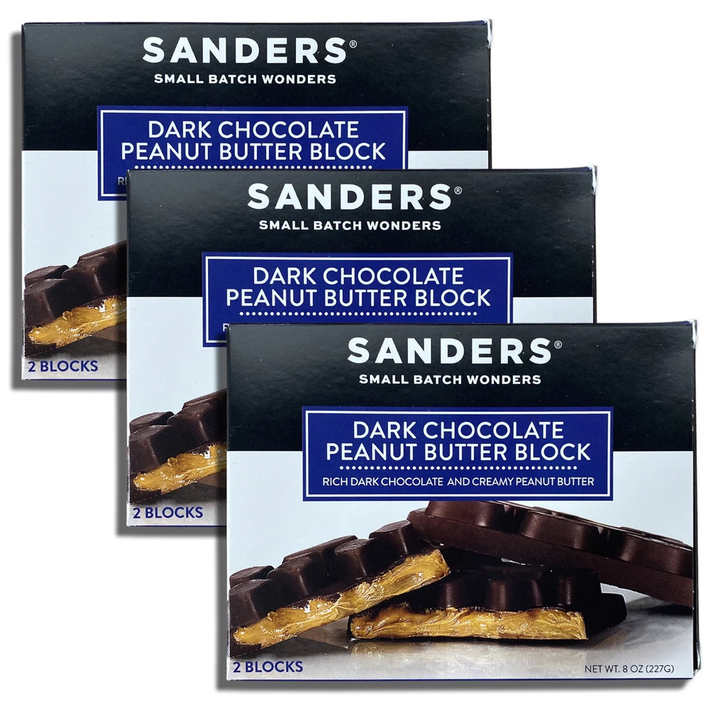 Dark Chocolate Peanut Butter Block, 8 Ounces, 2-Pack U183