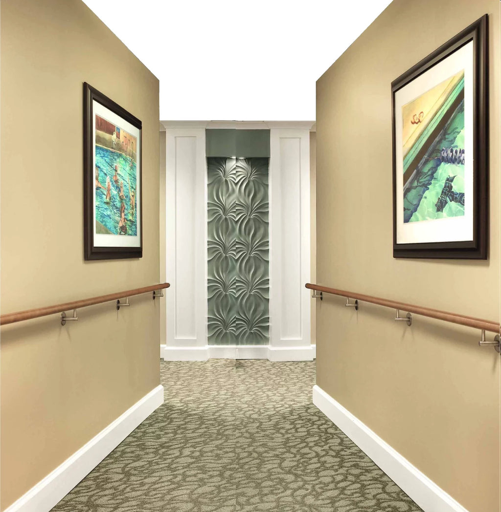 Wooden Stair Handrail 15 FT with Iron Brackets, Non-Slip Grab Bar for Indoor Stairway R5279