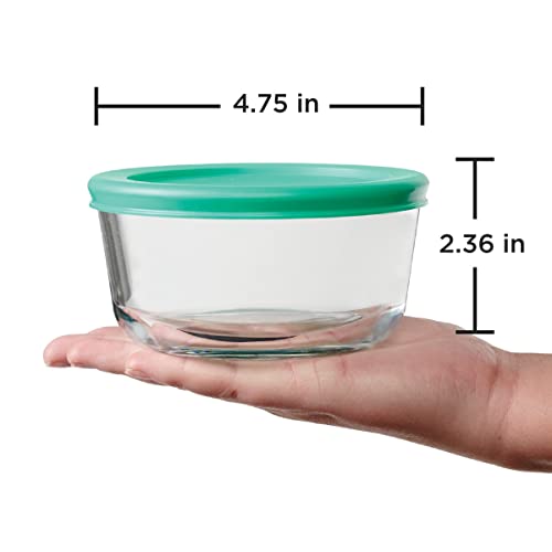 Glass Food Storage Containers with Lids, Set of 4 M97579