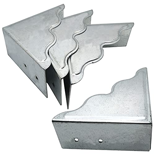 Metal Box Corner Guard 8 Pcs Large Retro Furniture Corner Protection Safety Corner Bumpers Antique Silver Decoration Desk Tool Box Cabinet Case Edge Cover Home Hardware Accessories