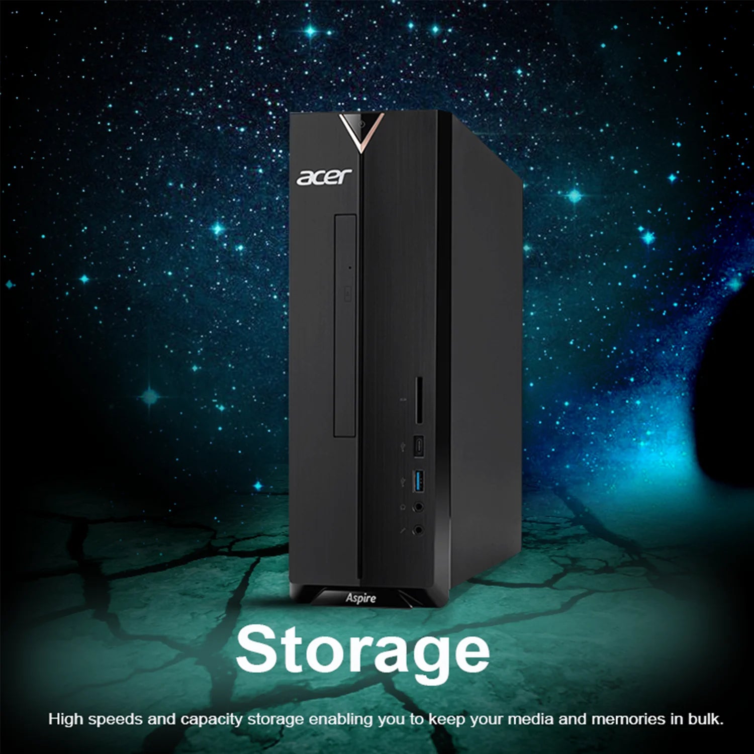 Desktop Tower Computer, Intel Celeron, 12GB RAM, 512GB SSD, Windows 11 Home J446281