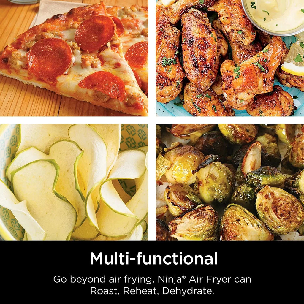 Air Fryer 4 Quart, Crisps Roasts Reheats Dehydrates, Grey Y8023