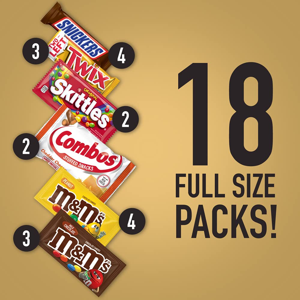 Candy Gift Box with 18 Full Size Chocolate Bars U166