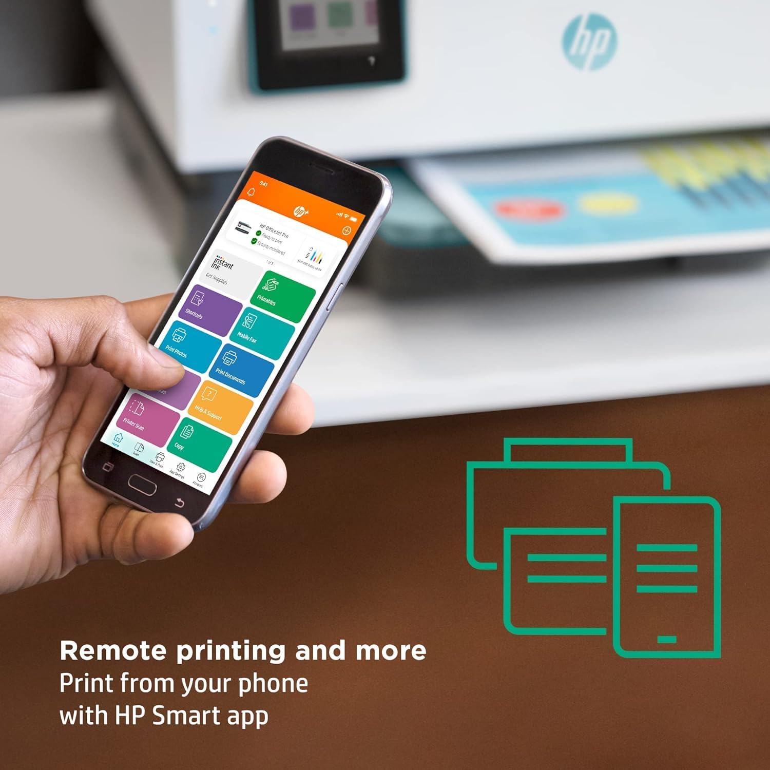 Wireless All-in-One Printer Scanner Copier Fax with Touchscreen F5936