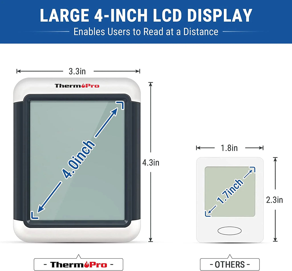 Digital Hygrometer Indoor Thermometer Humidity Gauge with Touchscreen and Backlight B307247
