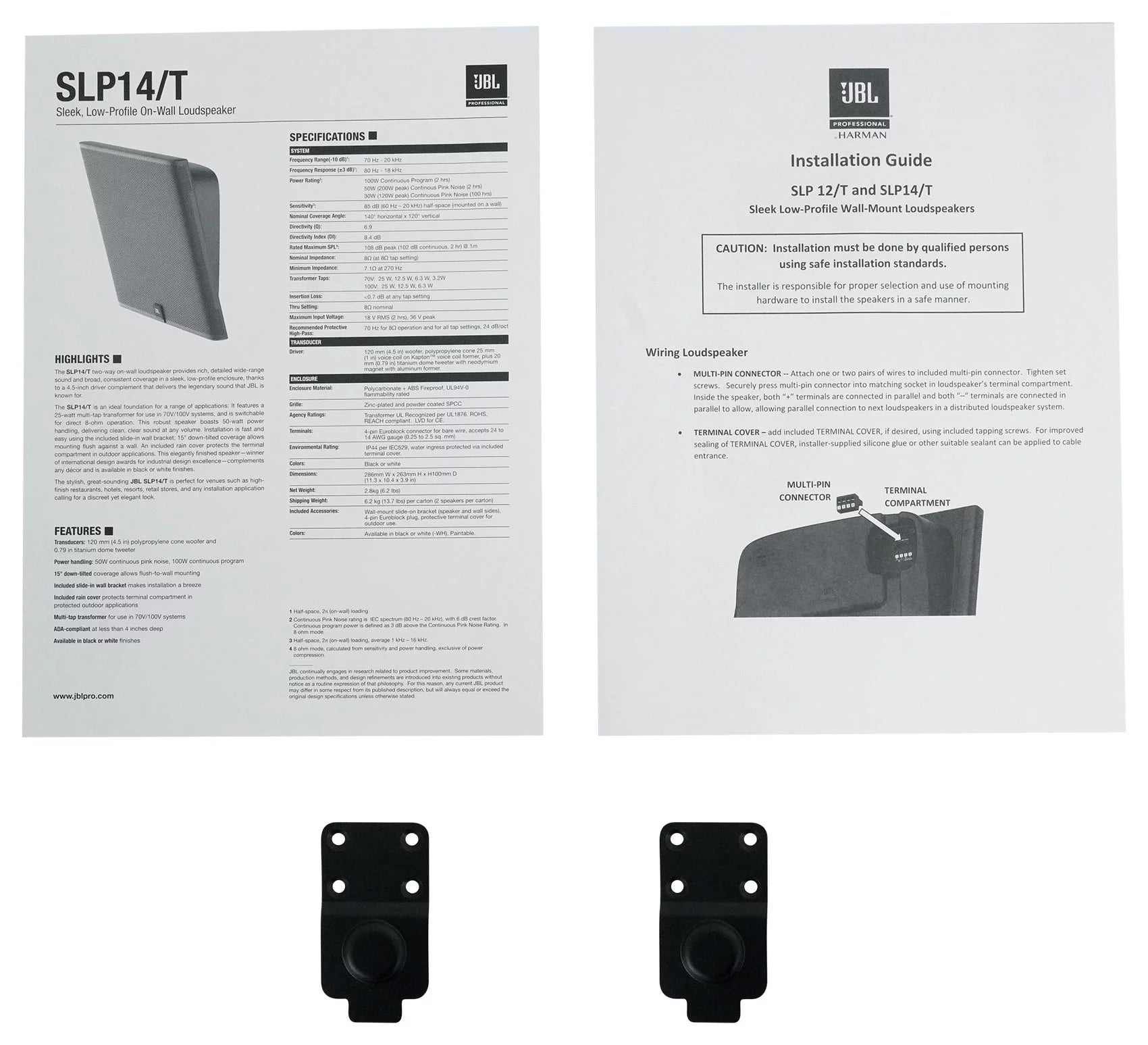 On Wall Mount 4" 70v Commercial Speakers with Amp X502706