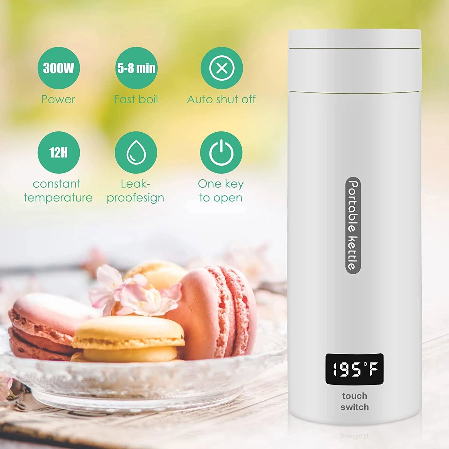 Portable Electric Kettle 380ML with Auto Shut-Off Z7680