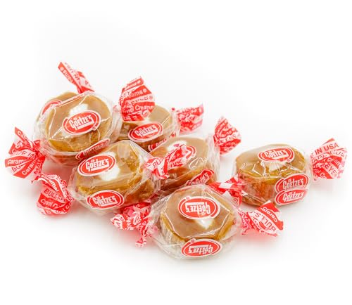 Caramel Creams Candy, Vanilla Flavor, Individually Wrapped, 1 lb Bulk Bag Y2496