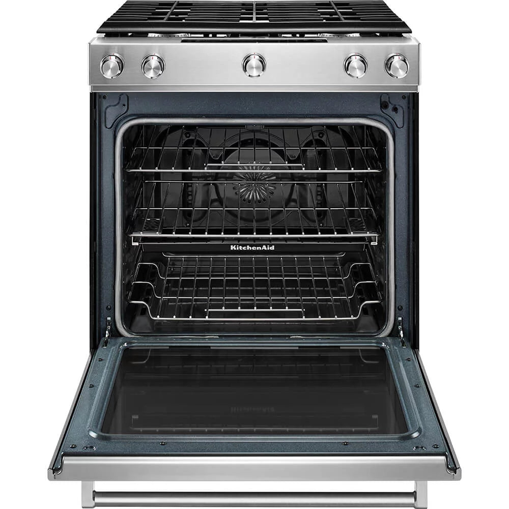 Slide-In Gas Range Black B719739